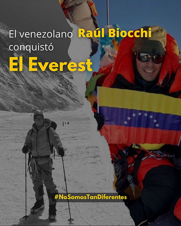 Raúl Biocchi conquistó la cima del Everest