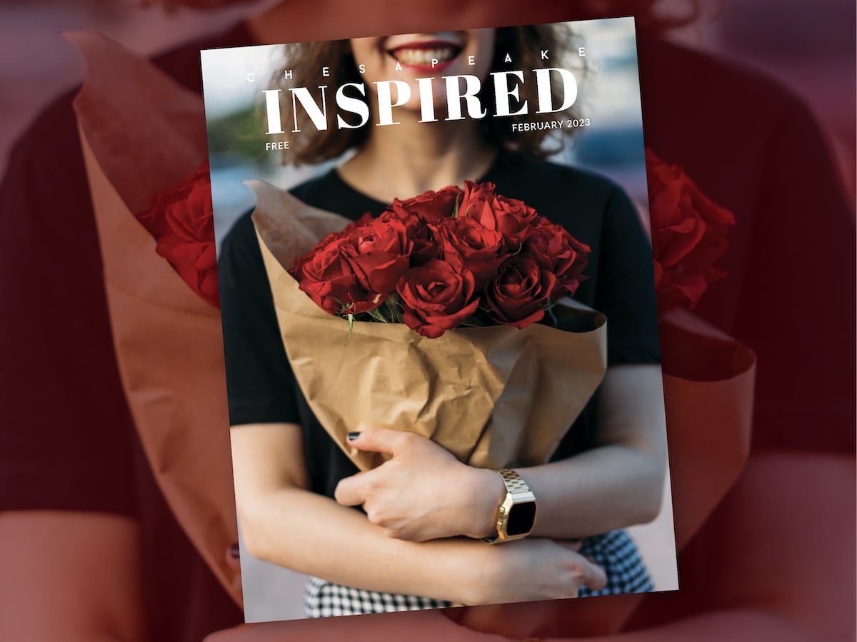 Cover photo for Chesapeake Inspired- Woman holding roses