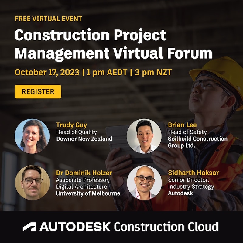 Autodesk to host Construction Project Management Virtual Forum